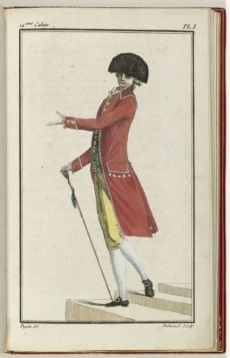 Cabinet des Modes or the New Fashions, 1 June 1786, pl. I