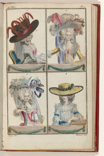 Cabinet des Modes or the New Fashions, 1 June 1786, pl. 2