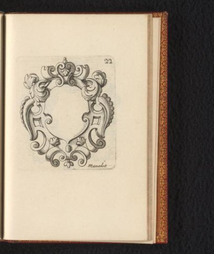 Cartouche with scrollwork