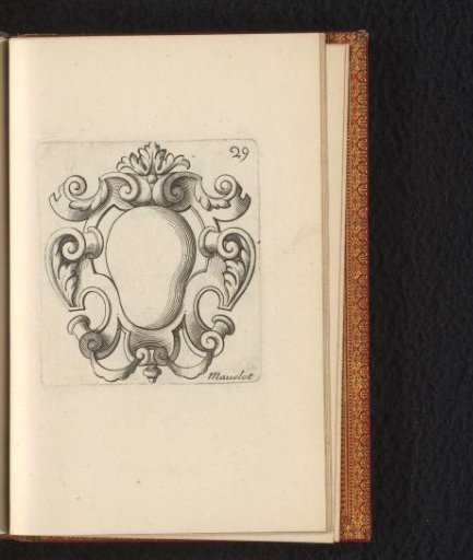 Cartouche with scrollwork