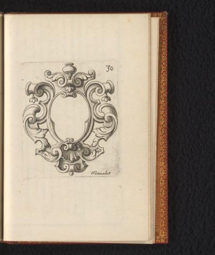 Cartouche with scrollwork