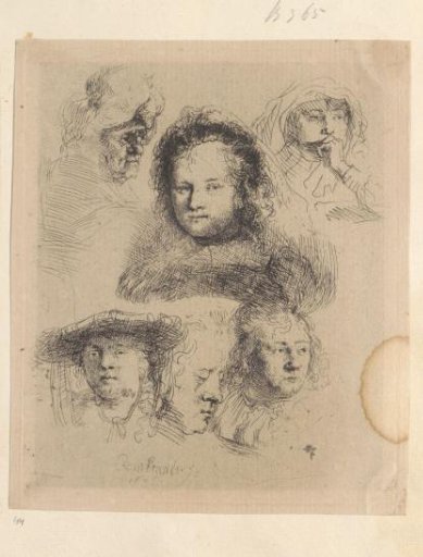 Head Studies of Saskia and Others
