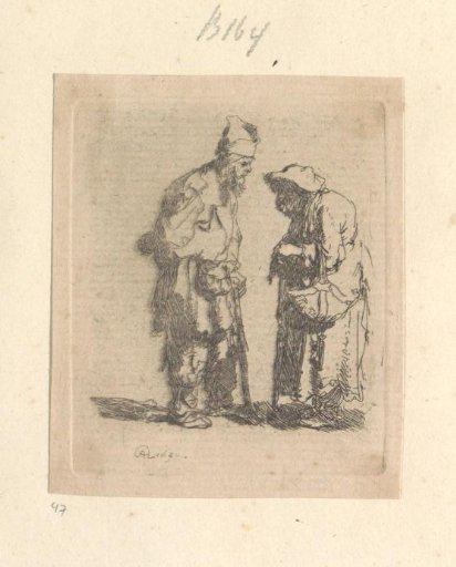 Beggar and Beggar Woman in Conversation