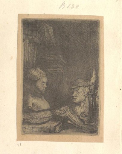 Man Drawing from a Plaster Model