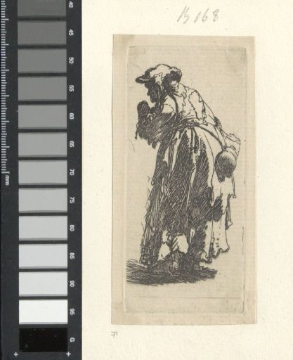 Old Beggar Woman with a Gourd