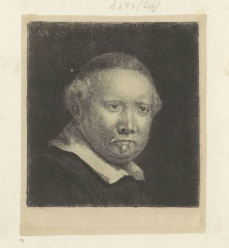 Portrait of the Writing Master Lieven Willemsz. van Coppenol: Large Plate