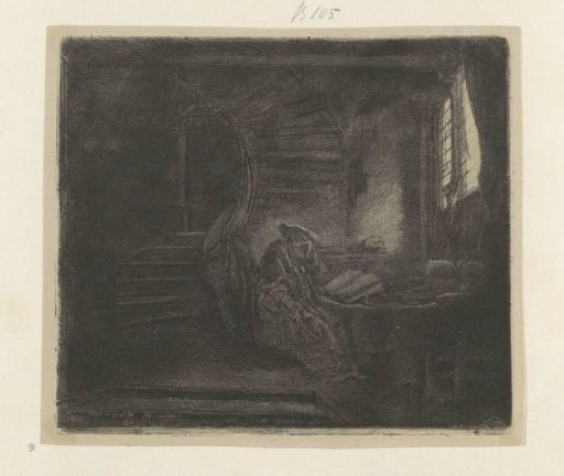 Saint Jerome in a Dark Study