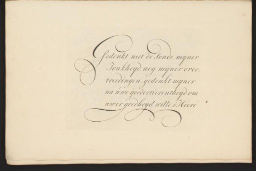 Writing Sample: Gedenkt niet de Sonde mijner Jonkheyd (...)