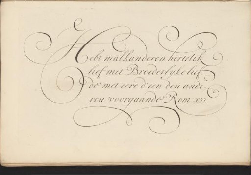 Writing sample: Hebt malkanderen hertelik (...)