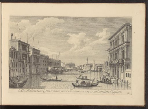 View of the Canal Grande and Palazzo Vendramin-Calergi in Venice