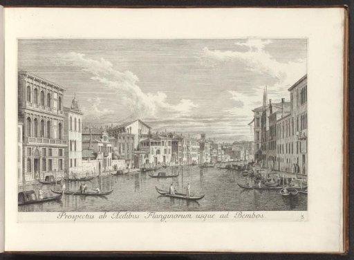 View of the Canal Grande and Palazzo Flangini in Venice