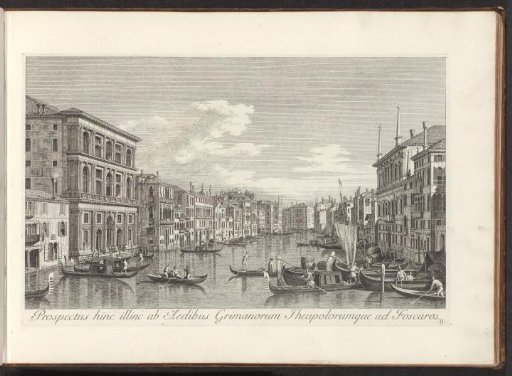 View of the Grand Canal, Palazzo Grimani and Ca' Foscari in Venice