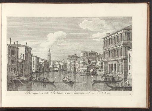 View of the Grand Canal and the Tower of San Vitale in Venice