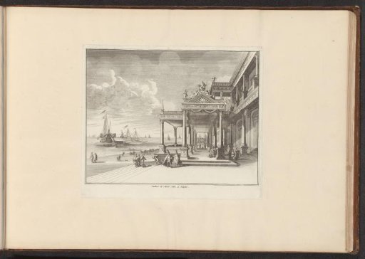 View of Palazzo Montalto on the coast in Naples