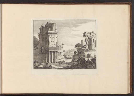 View of the ruins of the Septizonium in Rome
