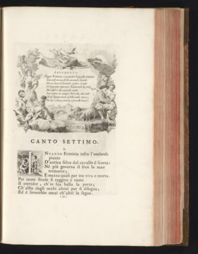 Pastoral scene and initial I