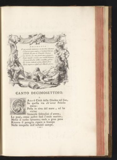 Soldiers and a putto with an old man wearing a laurel wreath and initial G
