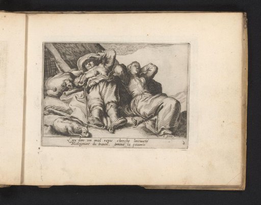 Man and woman sleeping outdoors