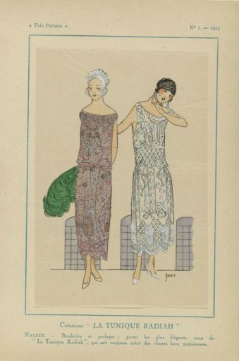 Très Parisien, 1923, No 1: Creations "La Tunique Radiah"