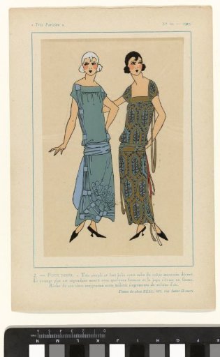 Very Parisian, 1923, No. 10: 2. - FOR DINNER. - Very simple and very pretty...