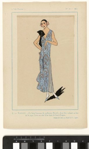 Very Parisian, 1923, No. 10: 3.- SHYNESS. - This long sheath...