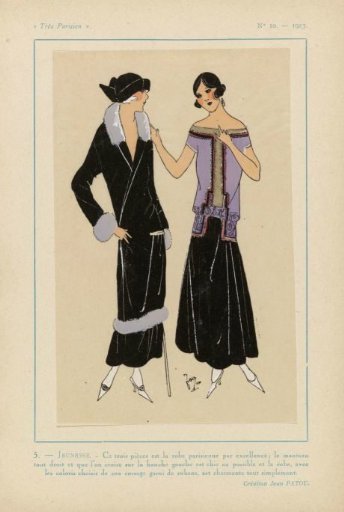 Very Parisian, 1923, No. 10: 5.- YOUTH. - This three-piece...
