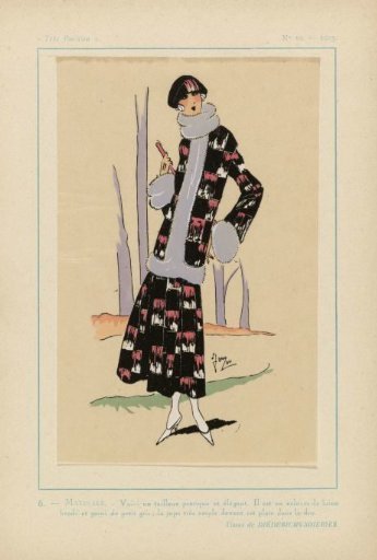 Very Parisian, 1923, No. 10: 6. - MORNING. - Here is a practical suit...