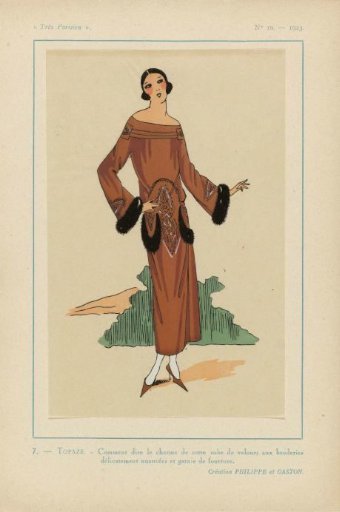 Very Parisian, 1923, No. 10: 7.- TOPAZ. - How to describe the charm...