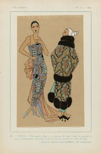 Très Parisien, 1923, No. 11: 18. - SIRENS. - Very grand air...