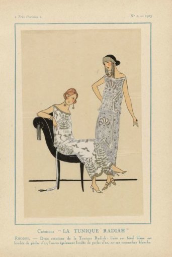 Very Parisian, 1923, No. 2: Creations "LA TUNIQUE RADIAH "...