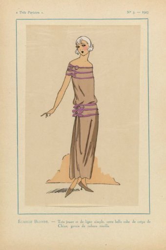 Very Parisian, 1923, No. 3: BLOND TORTOISE SHELL