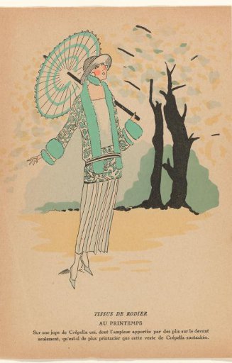 Très Parisien, 1923, No. 3: TISSUS DE RODIER / AU PRINTEMPS...