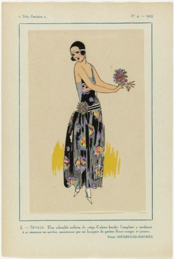 Very Parisian, 1923, No. 4: 2. - SEVILLE. An adorable outfit ....