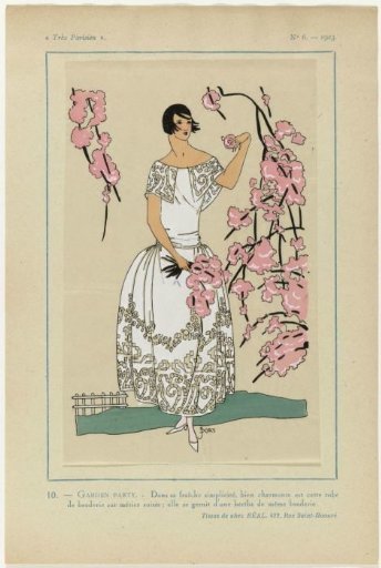 Very Parisian, 1923, No. 6: 10. - GARDEN PARTY. - In its freshness...