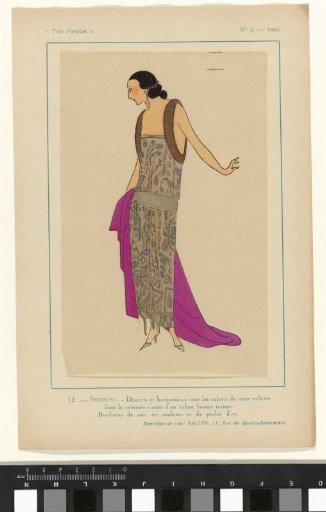 Very Parisian, 1923, No. 9: 12. - SERIOUS. - Discreet and harmonious...