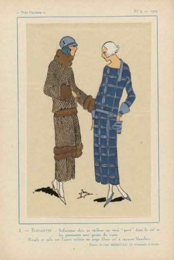 Very Parisian, 1923, No. 9: 7. - ELEGANT. - Infinitely chic, this suit...