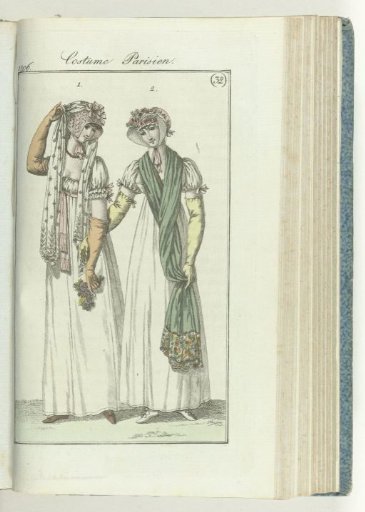 Journal des Dames et des Modes, editie Frankfurt 4 août 1806, Costume Parisien (32)