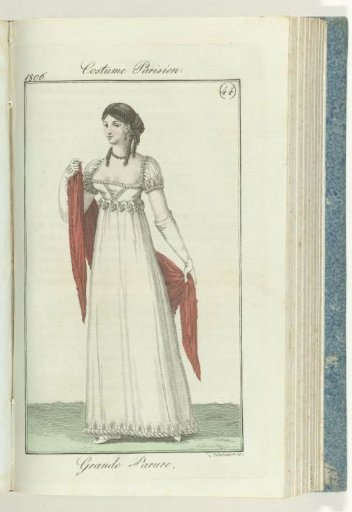 Journal des Dames et des Modes, editie Frankfurt 27 octobre 1806,  Costume Parisien (44): Grande Parure