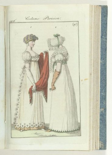 Journal des Dames et des Modes, editie Frankfurt 3 novembre 1806, Costume Parisien (45)