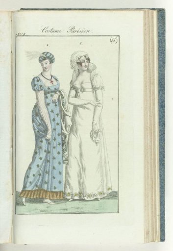 Journal des Dames et des Modes, Frankfurt edition 4 April 1808, Parisian Costume (14)