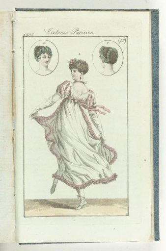 Journal des Dames et des Modes, Frankfurt edition 25 April 1808, Parisian Costume (17)