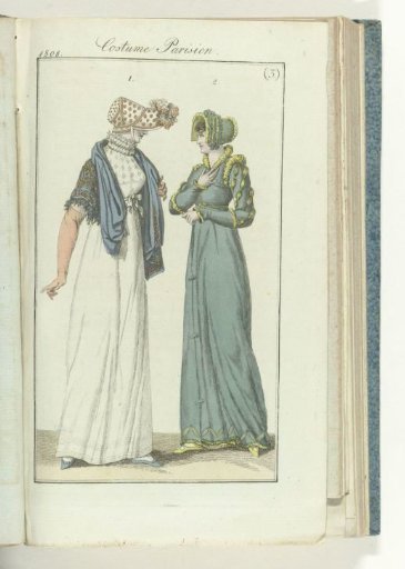 Journal des Dames et des Modes, editie Frankfurt 18 Janvier 1808, Costume Parisien (3)
