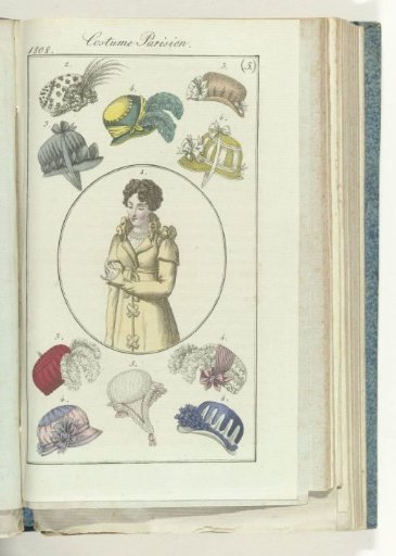 Journal des Dames et des Modes, editie Frankfurt 1 Février 1808, Costume Parisien (5)