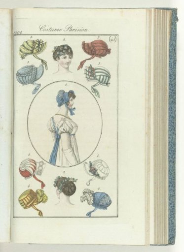 Journal des Dames et des Modes, Frankfurt edition 6 November 1808, Parisian Costume (45)