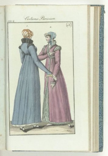 Journal des Dames et des Modes, Frankfurt edition 27 November 1808, Parisian Costume (48)
