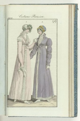 Journal des Dames et des Modes, Frankfurt edition 11 December 1808, Parisian Costume (50)
