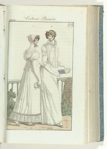 Journal des Dames et des Modes, Frankfurt edition 11 September 1808, Parisian Costume (37)