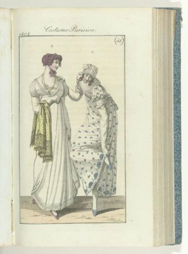 Journal des Dames et des Modes, Frankfurt edition 9 October 1808, Parisian Costume (41)