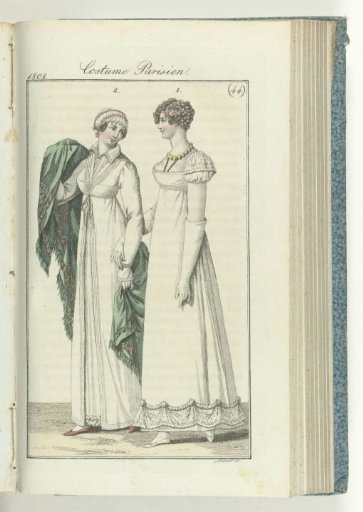 Journal des Dames et des Modes, Frankfurt edition 30 October 1808, Parisian Costume (44)