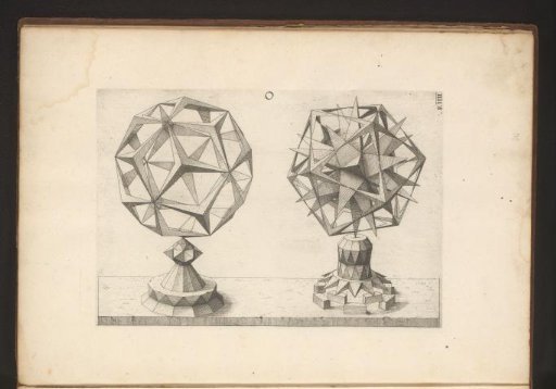 Two polyhedra with a star-shaped icosahedron and a rhombic triacontahedron as starting point